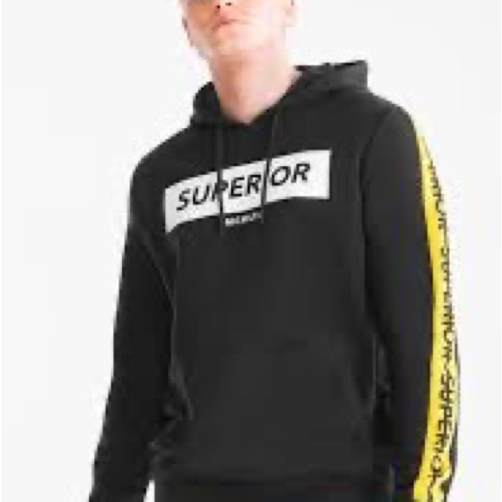 2 FOR $20 Clockhouse Ckh. Superior Hoodie Mens Black Cotton Size M Medium